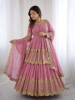 Presenting New Designer Embroidery design Top pent with dupatta set - Image 9
