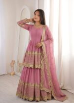 Presenting New Designer Embroidery design Top pent with dupatta set - Image 12