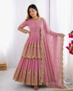Presenting New Designer Embroidery design Top pent with dupatta set - Image 11