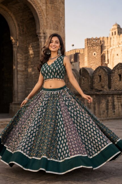 Presenting New Designer Trending Navratri special lahenga blouse design collection