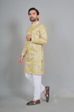 Presenting New Designer Trending printed Kurta pajama set for men wear - Image 6