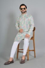Presenting New Designer Trending printed Kurta pajama set for men wear