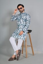 Presenting New Designer Trending printed Kurta pajama set for men wear - Image 15