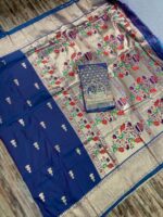Presenting New Designer Embroidery work printed saree collection - Image 10