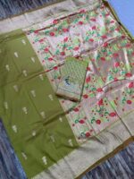 Presenting New Designer Embroidery work printed saree collection - Image 7