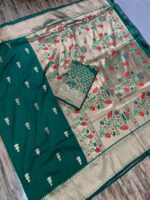 Presenting New Designer Embroidery work printed saree collection - Image 11