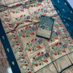 Presenting New Designer Embroidery work printed saree collection