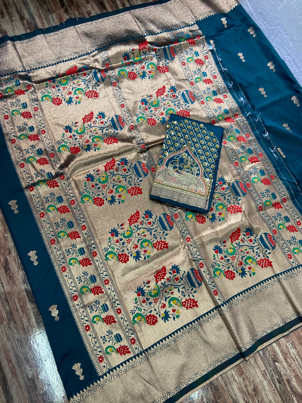IMG-20260726-WA0028 Presenting New Designer Embroidery work printed saree collection - Image 1