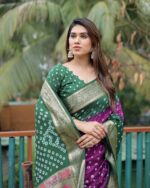 Presenting New Designer Trending Bhandhej printed saree collection - Image 4