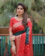 Presenting New Designer Trending Bhandhej printed saree collection - Image 12