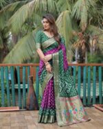 Presenting New Designer Trending Bhandhej printed saree collection - Image 3