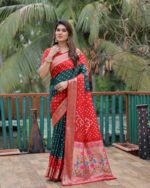 Presenting New Designer Trending Bhandhej printed saree collection - Image 11