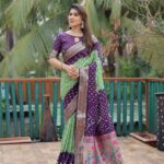 Presenting New Designer Trending Bhandhej printed saree collection