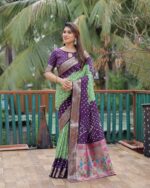 Presenting New Designer Trending Bhandhej printed saree collection