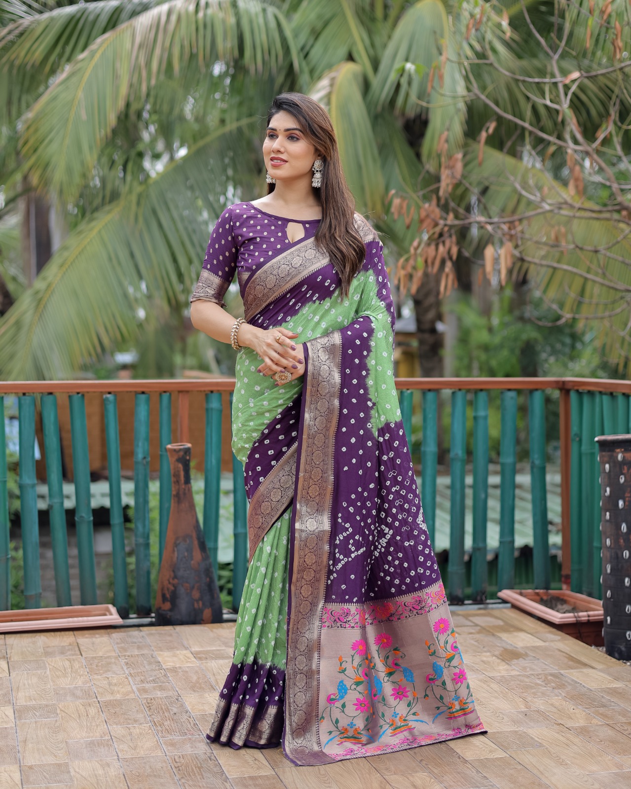 IMG-20260727-WA0168 Presenting New Designer Trending Bhandhej printed saree collection - Image 1