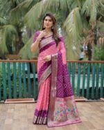 Presenting New Designer Trending Bhandhej printed saree collection - Image 5