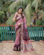 Presenting New Designer Trending Bhandhej printed saree collection - Image 10