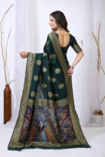 Presenting New Designer Peacock and Butterfly print Beautiful saree collection - Image 7