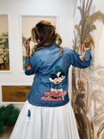 Presenting New Designer denim koti lahenga & blouse collection - Image 5