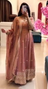 Presenting New Ethnic wear Designer Gown pant with dupatta set - Image 19