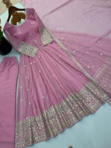 Presenting New Ethnic wear Designer Gown pant with dupatta set - Image 13