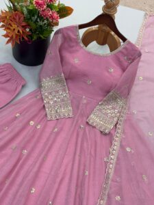 Presenting New Ethnic wear Designer Gown pant with dupatta set - Image 14