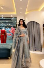 Presenting New Ethnic wear Designer Gown pant with dupatta set - Image 8