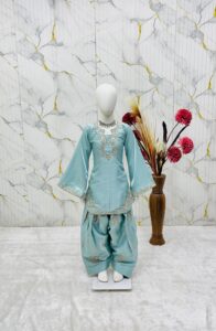 Launching New Designer kids party wear look Top Farsi Plazzo with dupatta set - Image 11