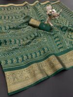 Presenting New Designer Trending printed Dola Silk saree collection - Image 22