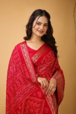 Presenting New Designer Trending printed Dola Silk saree collection - Image 7