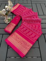 Presenting New Designer Trending printed Dola Silk saree collection - Image 17