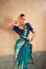 Presenting New Designer Kalamkari art paired saree collection - Image 5