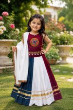 New Arrivals kids Navratri super Trending festival special designer Chaniya choli ,Lahenga collection - Image 8