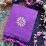 Presenting New Designer beautiful khadi cotton sunflower print saree collection - Image 6