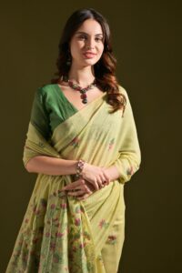 Presenting New soft pichwai weaving muga cotton saree collection - Image 13