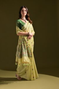 Presenting New soft pichwai weaving muga cotton saree collection - Image 12