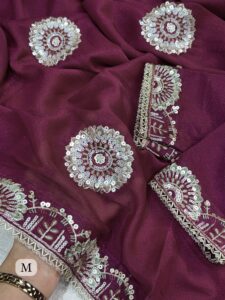 Presenting New party wear glamour look designer saree collection - Image 7
