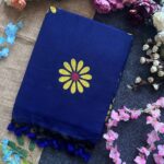 Presenting New Designer beautiful khadi cotton sunflower print saree collection - Image 12