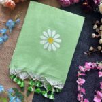 Presenting New Designer beautiful khadi cotton sunflower print saree collection - Image 11