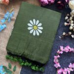 Presenting New Designer beautiful khadi cotton sunflower print saree collection - Image 13