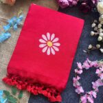 Presenting New Designer beautiful khadi cotton sunflower print saree collection - Image 7