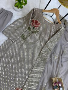 Presenting New Designer Trending Kurti pent with dupatta set - Image 5