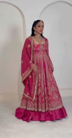 Presenting New Designer Heavy Embroidery work Lahenga choli collection - Image 4