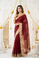 Presenting New Jimmichu silk Tissue Based Beautiful Saree collection - Image 4